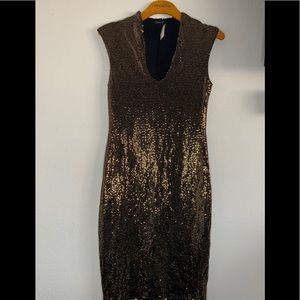 Gold sparkly dress